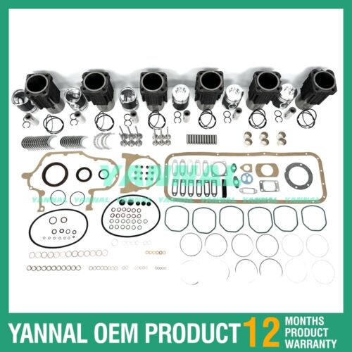 6x Overhaul Kit With Pistons Set Gasket Bearings Valve Kit For Deutz BF6L913