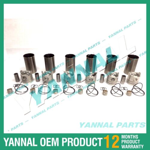 6x For Hino Overhaul Rebuild Kit H07CT Engine Spare Parts