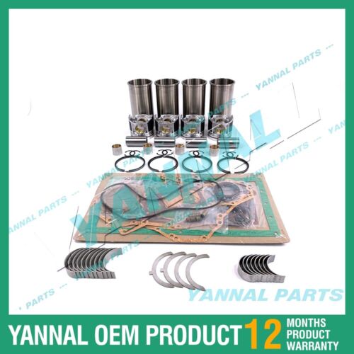 4TNE92 Overhaul Rebuild Kit With Full Gasket Bearing Set For Yanmar Engine