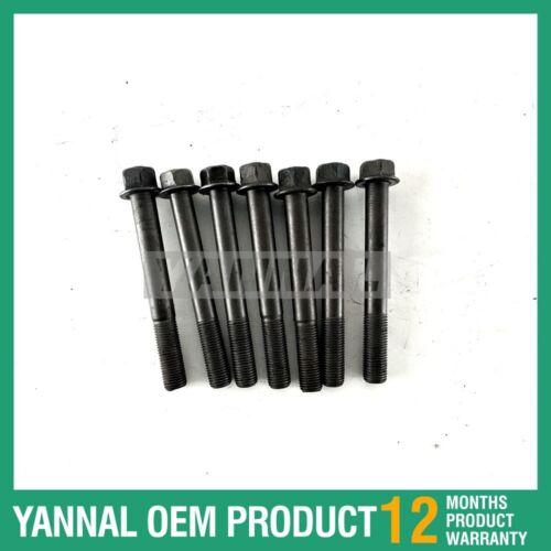 7 PCS Head Bolt Set For Kubota WG1903 Diesel Engine