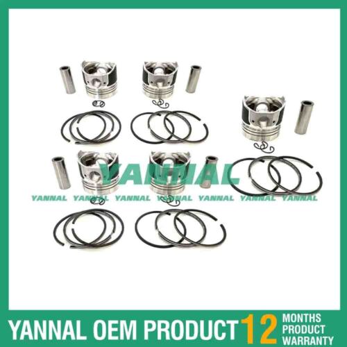 2 PCS Piston With Piston Ring 0.5mm For Kubota Z500 Engine