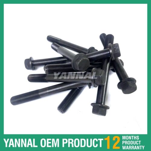 10 PCS Cylinder Head Bolt For Caterpillar C4.4 Diesel Engine