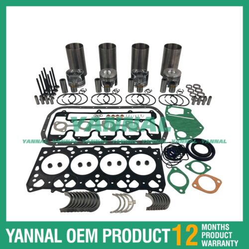 For Isuzu 4LE2 4LE2-CR Overhaul Rebuild Kit With Gasket Set Bearing