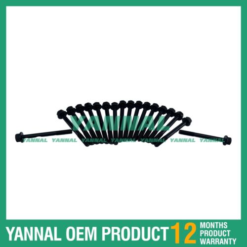 18 PCS Cylinder Head Bolt For Yanmar 4TNV94 Diesel Engine