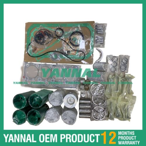 4x WO4C Engine Overhaul Liner Kit For Hino diesel Engine