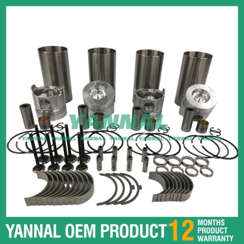 Overhaul Rebuild Kit Piston Ring Full Head Gasket Set Bearing For Yanmar 4TN100