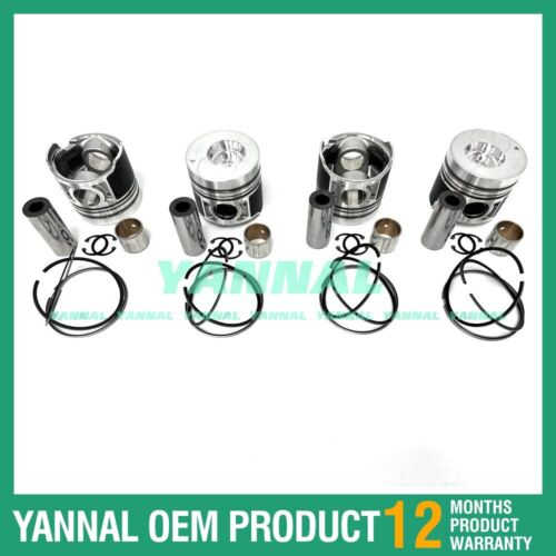 Pist¨®n con anillos para pieza de motor Nissan FD33