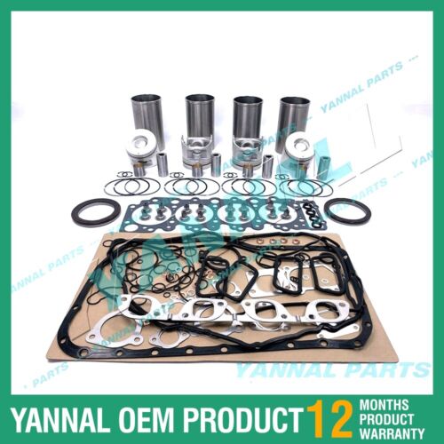 4x For Isuzu Overhaul Kit With Gasket Set 4LH1 Engine Spare Parts