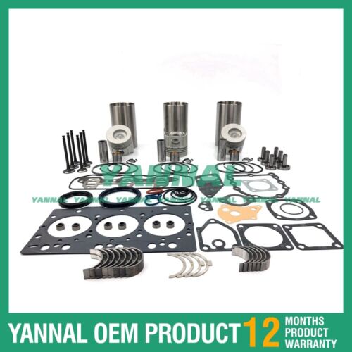 Kit de reconstrucci¨®n de revisi¨®n para rodamiento de juego de juntas de cabeza completa de anillo de pist¨®n Yanmar 3TNE78