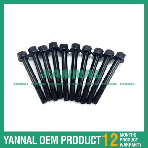 10 PCS Head Bolt Set 14601-03450 For Kubota GL700 Diesel Engine