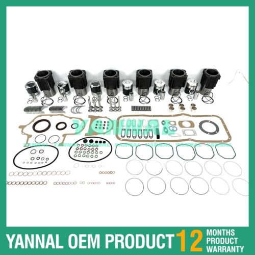 6x Overhaul Kit With Pistons Set Gasket Bearings Valve Kit For Deutz BF6L913