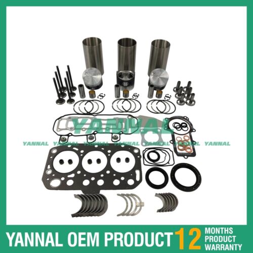 Kit de reconstrucci¨®n de revisi¨®n para rodamiento de juego de juntas de cabeza completa de anillo de pist¨®n Yanmar 3TNV70