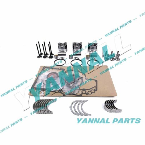 New STD 3TN72 Rebuild Overhaul Kit With Gaskets Bearings Valves For Yanmar