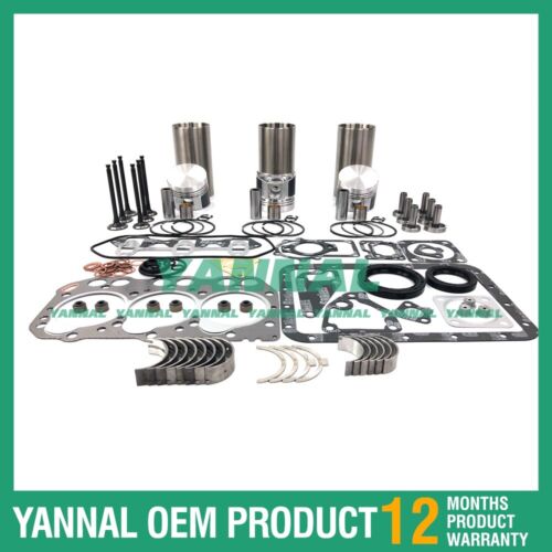 Overhaul Rebuild Kit With Gasket Set Bearing 3TN72 For Yanmar