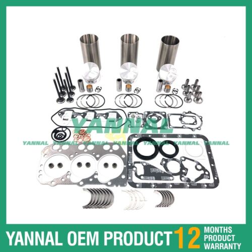 Overhaul Rebuild Kit Piston Ring Full Head Gasket Set Bearing For Yanmar 3TNE72