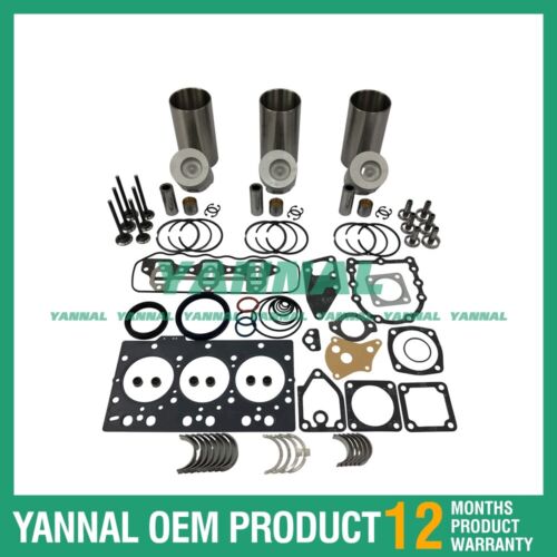 Kit de reconstrucci¨®n de revisi¨®n para rodamiento de juego de juntas de cabeza completa de anillo de pist¨®n Yanmar 3TNE78