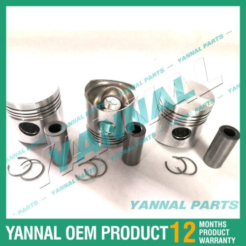 3x For Yanmar Piston Kit STD 3T84 Engine Spare Parts