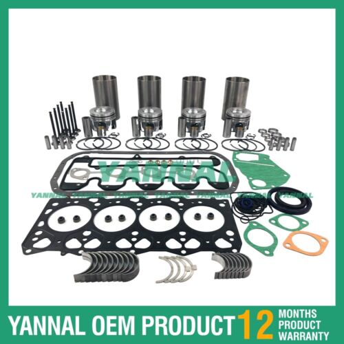 For Isuzu 4LE2 4LE2-CR Overhaul Rebuild Kit With Gasket Set Bearing