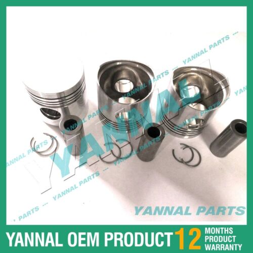 3x For Yanmar Piston Kit STD 3T84 Engine Spare Parts