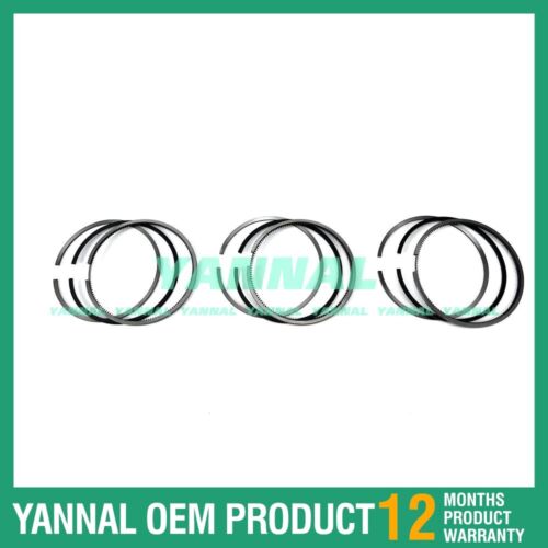 3X 3TNV80 Piston Rings Set STD 119E11-22500 For Yanmar Excavator Parts