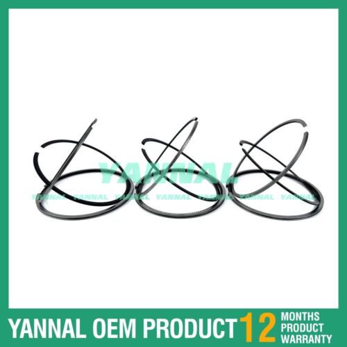 3X 3TNV80 Piston Rings Set STD 119E11-22500 For Yanmar Excavator Parts