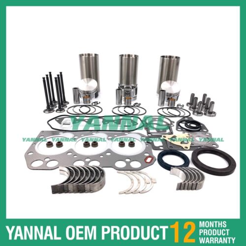 Overhaul Rebuild Kit With Gasket Set Bearing For Yanmar 3TNA68