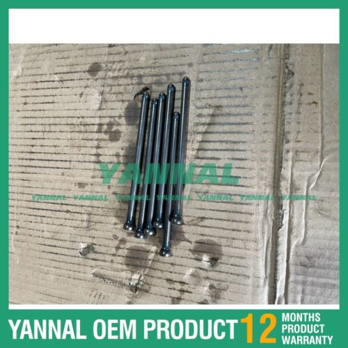 Used 6X 3TNV70 Valve Push Rod 119515-14400 For Yanmar Excavator Parts