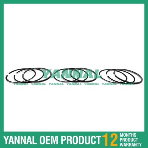 3 مجموعة المكبس الدائري 0.5 مللي متر 3.5 مللي متر لأجزاء المحرك Yanmar 3TNA72 (تناسب محرك واحد)