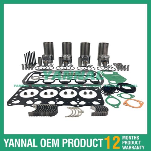 For Isuzu 4LE2 4LE2-CR Overhaul Rebuild Kit With Gasket Set Bearing