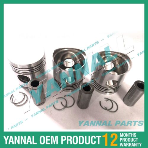 3x For Yanmar Piston Kit STD 3T84 Engine Spare Parts