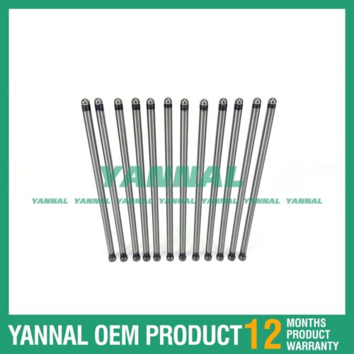 12 PCS For Kubota Diesel Engine S2800 Push Rod