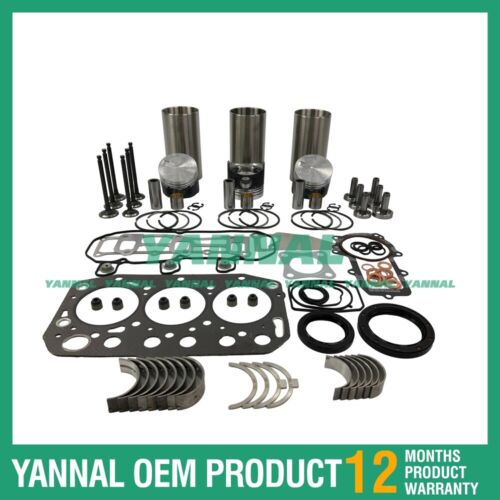 Overhaul Rebuild Kit For Yanmar 3TNV70 Piston Ring Full Head Gasket Set Bearing