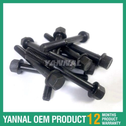 10 PCS Cylinder Head Bolt 1460103450 For Kubota ZB400 Engine Parts