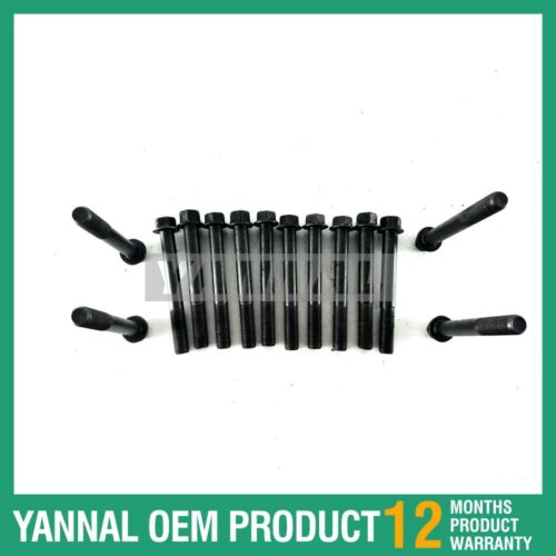 Juego de pernos de cabeza de 14 piezas para motor di¨¦sel Yanmar 3TNV88