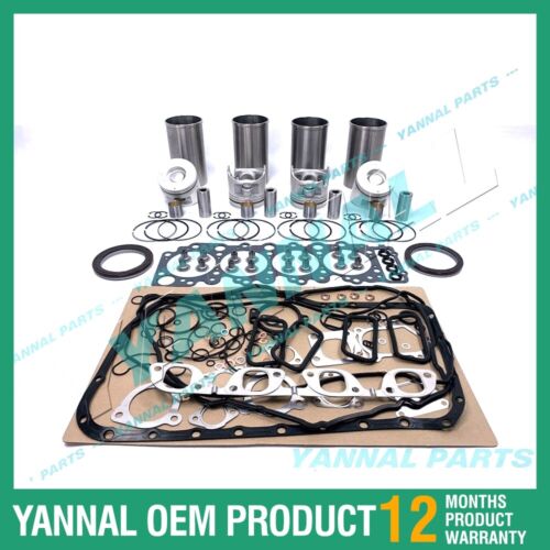 4x For Isuzu Overhaul Kit With Gasket Set 4LH1 Engine Spare Parts