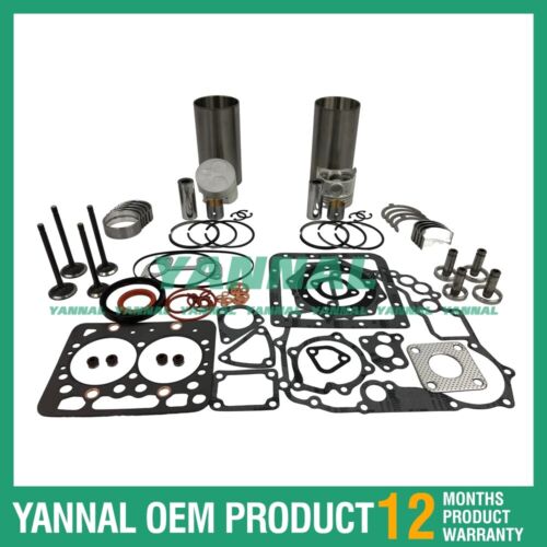 Kit de reconstrucci¨®n de motor Z482 STD con revestimiento para tractor Kubota T1600H