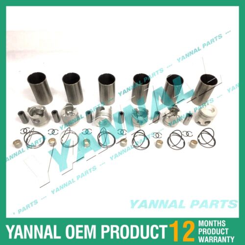 6x For Hino Overhaul Rebuild Kit H07CT Engine Spare Parts