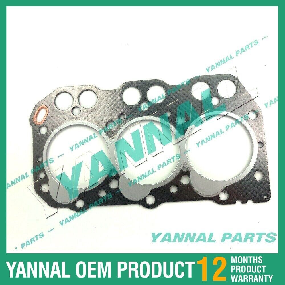 New Yanmar 3TNA72 Rebuild Overhaul Kit With Cylinder Liner Gasket Set STD