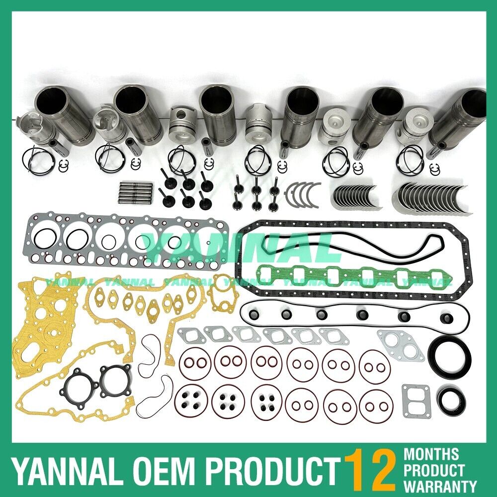 FD6 Overhaul Rebuild Kit With Gasket Set Bearing & Valve Train For Nissan