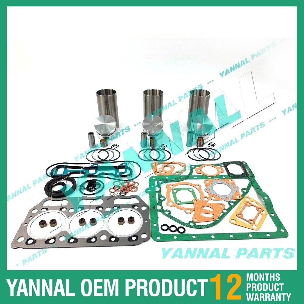 New Yanmar 3T72 3T72HL Overhaul Rebuild Kit Piston 121450-22020