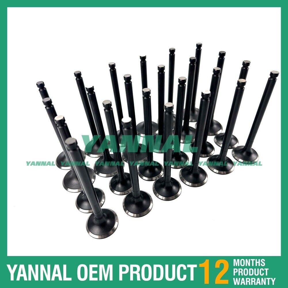 1106C-E60TA Intake Valve With Exhaust Valve For Perkins Excavator Engine Parts