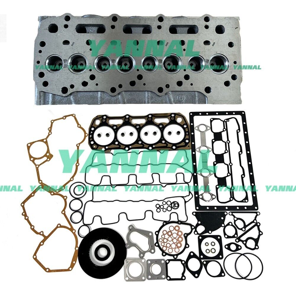 FOR Perkins 404C-22T 404C-22 404C Cylinder Head Assy With full Gasket Set