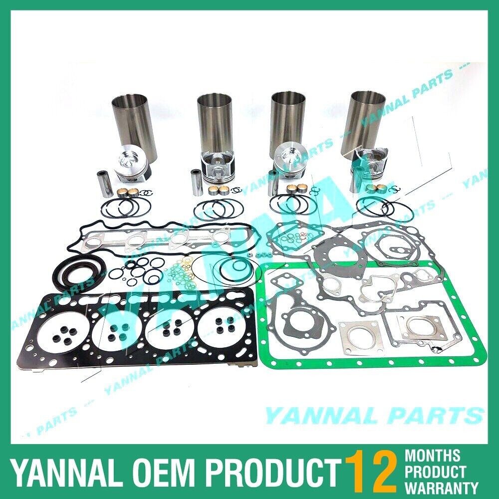 New Kubota V3800 Overhaul Kit With Gasket Set