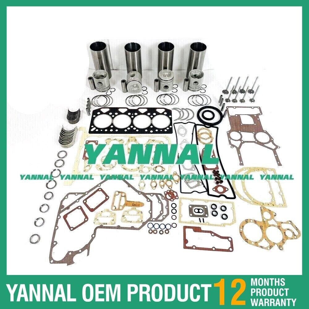 1004 Rebuild Overhaul Kit With Gasket Set Bearing&Valve Train For Perkins