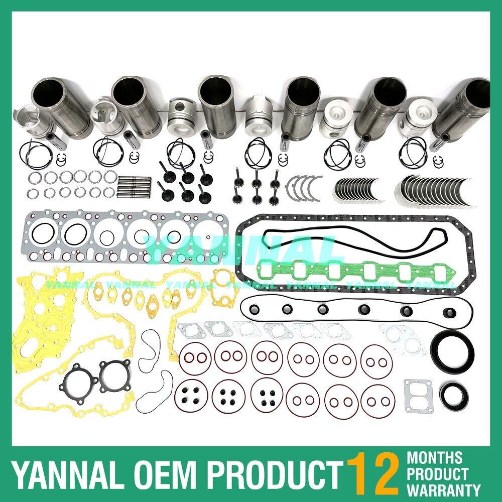 FD6 Rebuild Overhaul Kit With Gasket Set Bearing & Valve Train For Nissan Engine