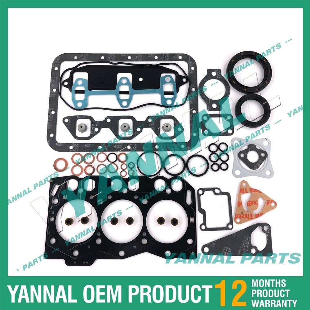 مجموعة حشية كاملة لمحرك Yanmar 3TNE68 كوماتسو 3D68E PC12R-8 PC15R-8