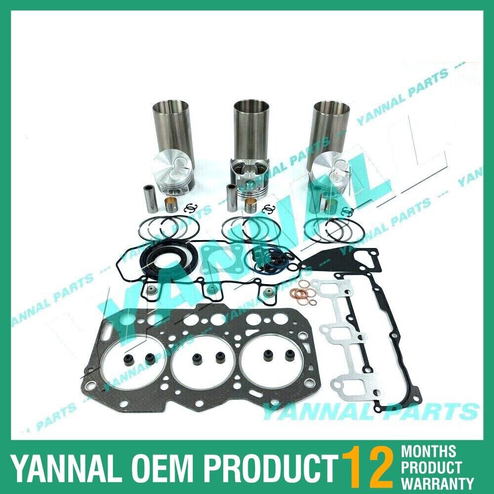 New STD Yanmar 3TNV76 Rebuild Overhaul Kit With Cylinder Gaskets