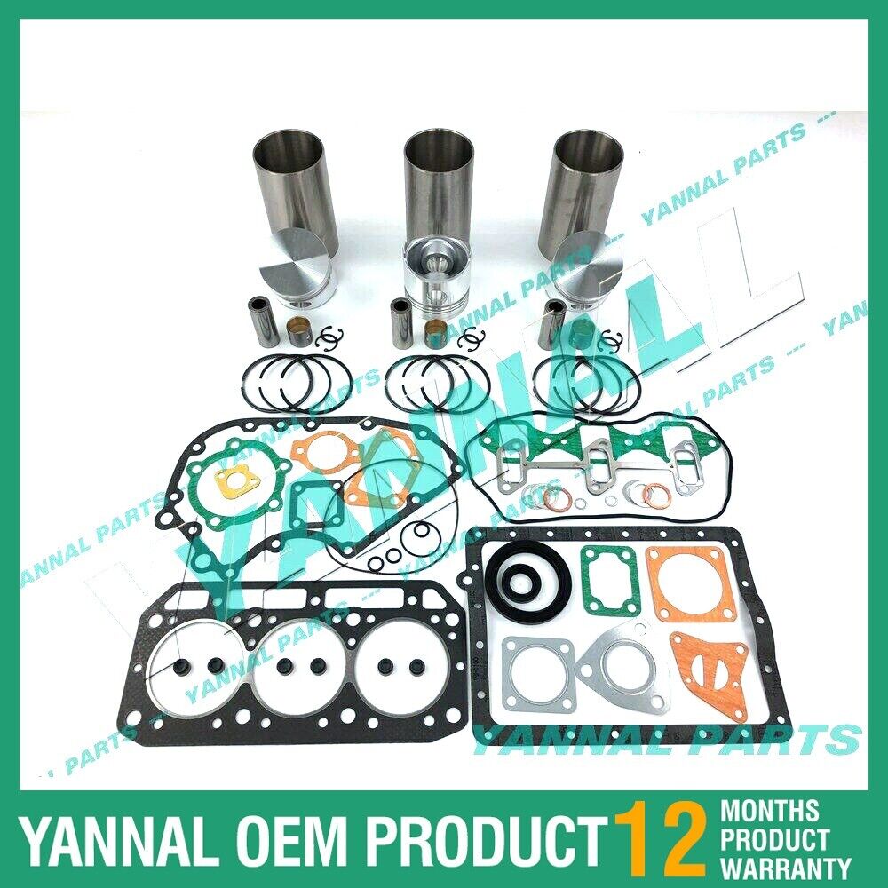 New Yanmar 3D84-1 Overhaul Kit With Cylinder Liner Full Gasket Set