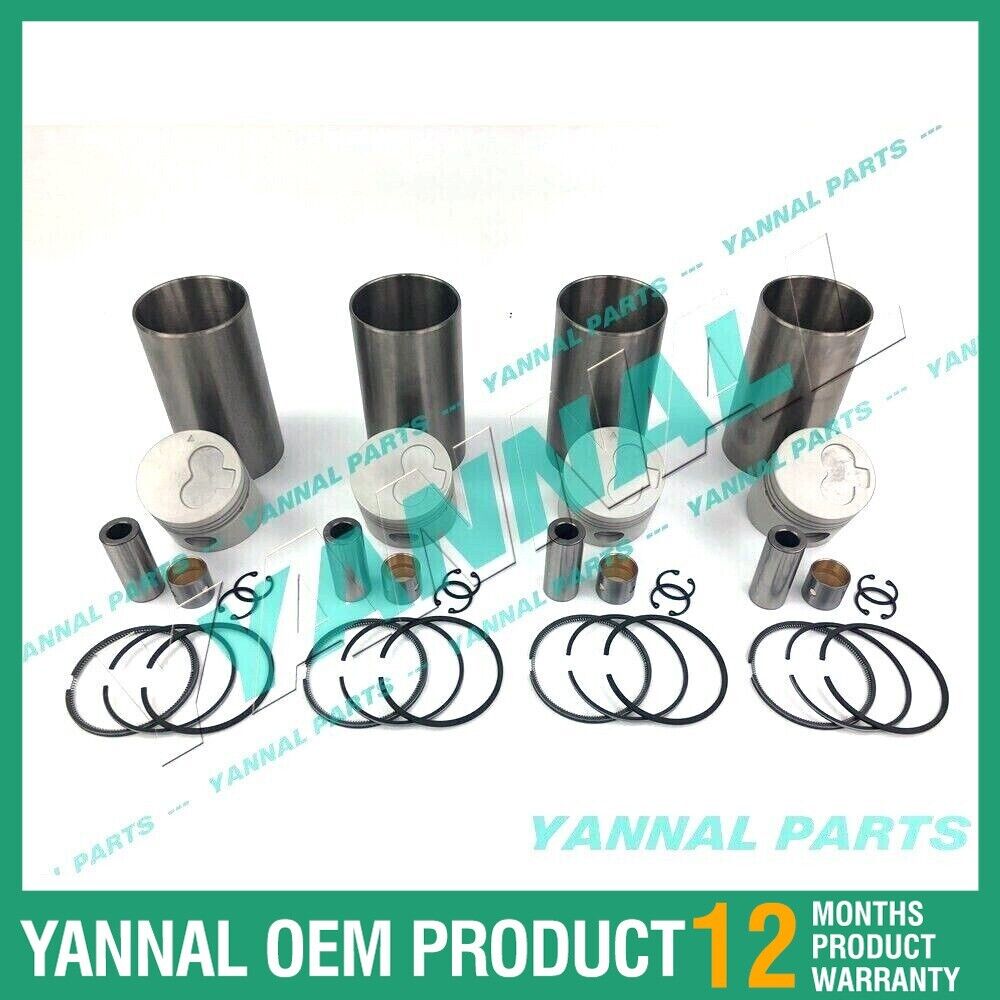 FOR MITSUBISHI Engine K4E K4E-IDI LINER KIT PISTON PISTON RING CYLINDER LINER