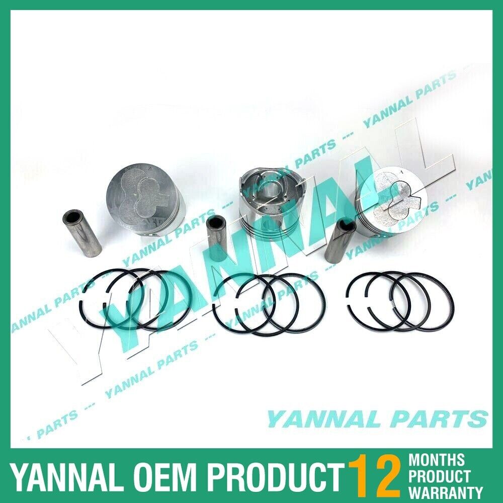 Nuevo Mitsubishi L3E Pist¨®n y anillos STD (3 PCS PIN-18MM)